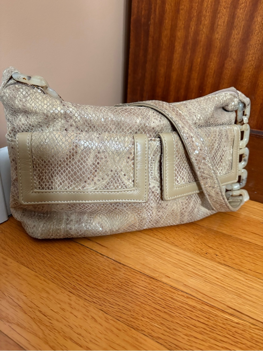 Bags by Pinky Vintage Snakeskin Leather Handbag - Picture 3 of 14